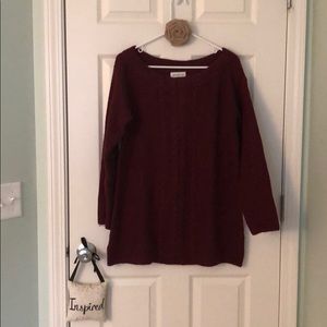 Burgundy chunky sweater